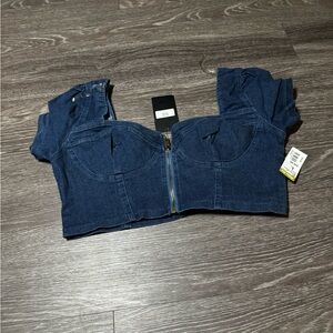 Jean 80s top